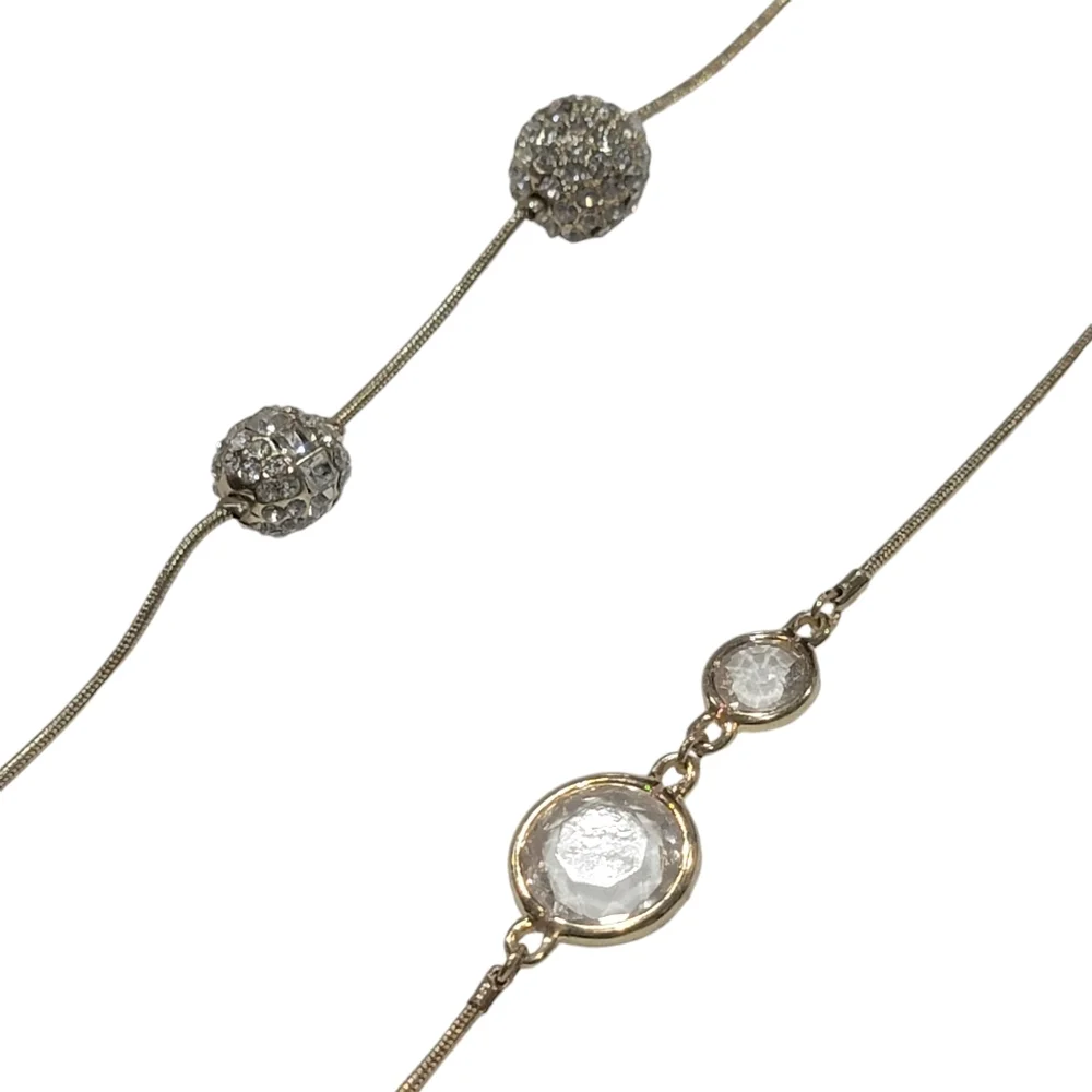 Chico's Gold and Sparkle Chico's Drape Necklace